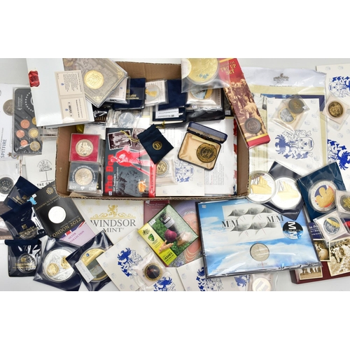 79 - A LARGE AMOUNT OF COINS AND COMMEMORATIVES, to include The Royal Mint, Australian Mint, Westminster ... 