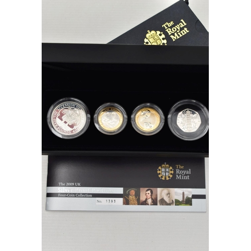 88 - A GROUP OF ROYAL MINT SILVER PIEDFORT PROOF BOXED COINS, to include a Queen Mother silver proof pied... 