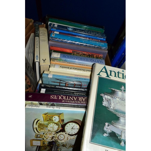 364 - FIVE BOXES OF ASSORTED BOOKS, over one hundred English history and miscellaneous books comprising Na... 