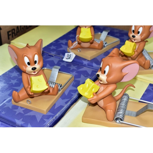 375 - SIX BOXED COALPORT CHARACTERS TOM AND JERRY SERIES 'MOUSE TRAP' FIGURES, 2001  (6) (Condition report... 