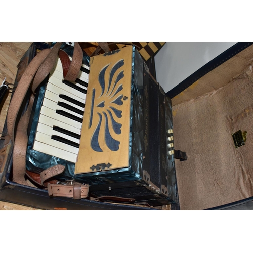 388 - A VISSIMIO ACCORDION, with 'Piano Action' in original case (1) (Condition report: leather straps are... 