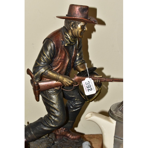 392 - A GROUP OF JOHN WAYNE LIMITED EDITION COLLECTABLES, comprising a Bradford Exchange John Wayne Straig... 