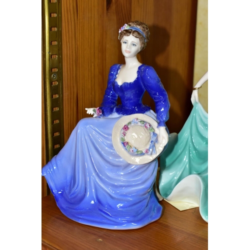 399 - FOUR COALPORT LIMITED EDITION FIGURINES, comprising 'Christmas Ball' Home Shopping Exclusive 599/200... 