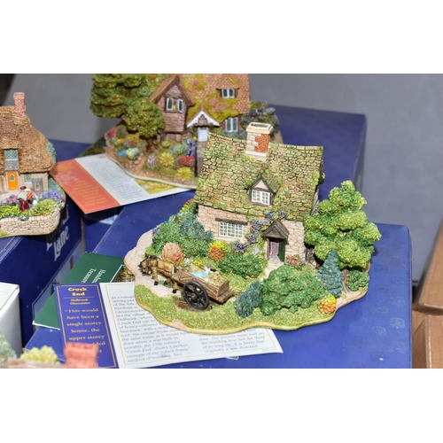 475 - FIVE BOXED LILLIPUT LANE SCULPTURES FROM ANNIVERSARY COLLECTION, all with deeds and leaflets, compri... 