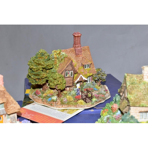 475 - FIVE BOXED LILLIPUT LANE SCULPTURES FROM ANNIVERSARY COLLECTION, all with deeds and leaflets, compri... 