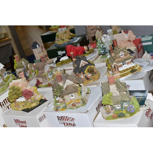 477 - TWENTY NINE BOXED LILLIPUT LANE SCULPTURES FROM VARIOUS COLLECTION, with deeds unless mentioned, com... 