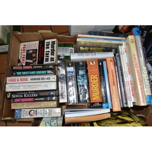 478 - SIX BOXES OF BOOKS, CDS AND DVDS, approximately one hundred and fifty books, titles to include ficti... 