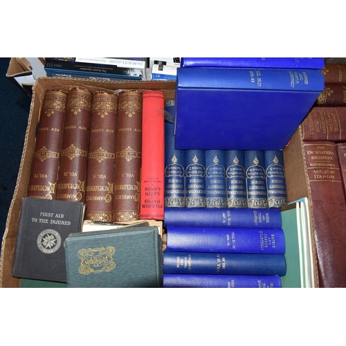 487 - BOOKS, six boxes containing approximately 160 - 170 titles in hardback and paperback format, subject... 