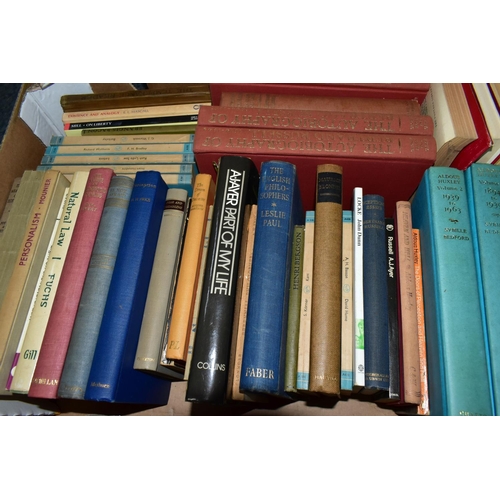 488 - BOOKS, five boxes containing approximately 190 - 200 titles in hardback and paperback format, subjec... 