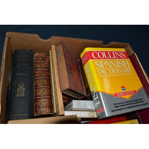 488 - BOOKS, five boxes containing approximately 190 - 200 titles in hardback and paperback format, subjec... 