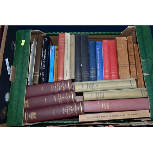 491 - BOOKS, six boxes containing approximately 200 - 210 titles in hardback and paperback format, subject... 