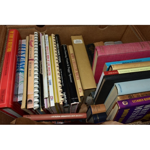 494 - BOOKS, six boxes containing approximately 190 - 200 titles in hardback and paperback format, subject... 