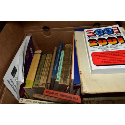 494 - BOOKS, six boxes containing approximately 190 - 200 titles in hardback and paperback format, subject... 