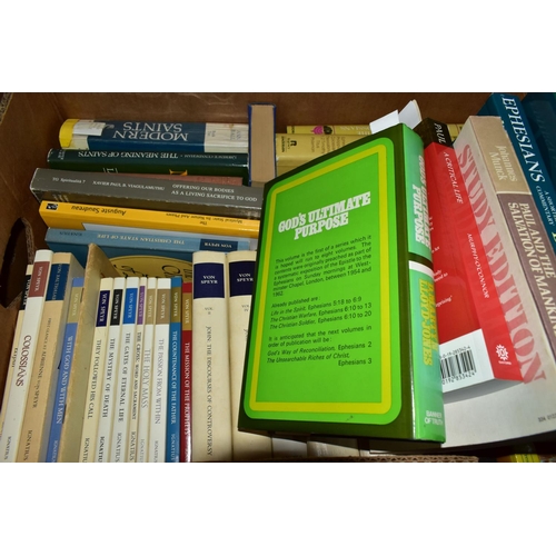 494 - BOOKS, six boxes containing approximately 190 - 200 titles in hardback and paperback format, subject... 