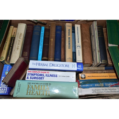 497 - BOOKS, seven boxes conytaining approximately 230 - 240 titles in hardback and paperback format, subj... 