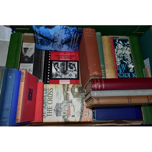 497 - BOOKS, seven boxes conytaining approximately 230 - 240 titles in hardback and paperback format, subj... 