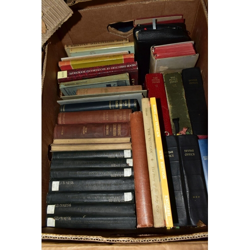 498 - BOOKS, six boxes containing approximately 200 - 220 titles in hardback and paperback format, subject... 