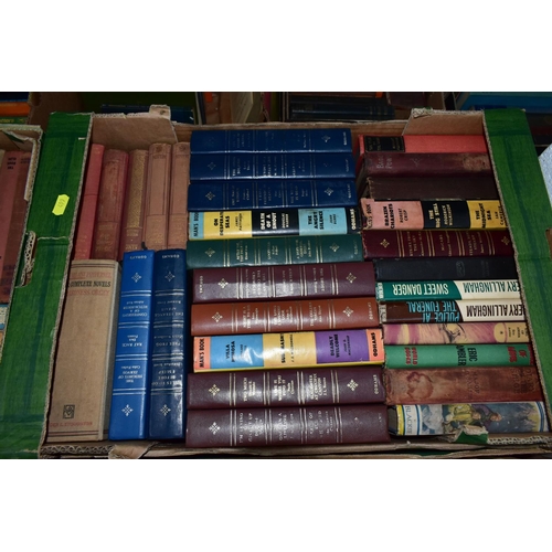 499 - BOOKS, four boxes containing approximately 100 - 120 titles in hardback and paperback format, subjec... 