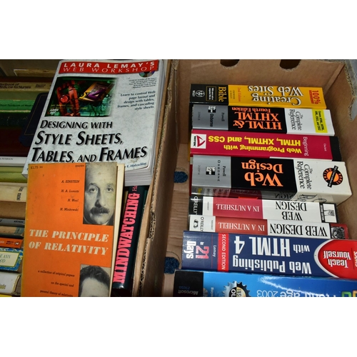 500 - BOOKS, seven boxes containing approximately 200-210 titles in hard back and paperback format, subjec... 