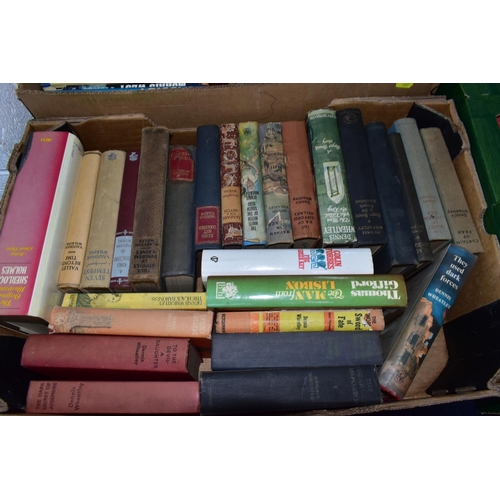 501 - BOOKS, six boxes containing approximately 200 titles in hardback and paperback formats subjects incl... 