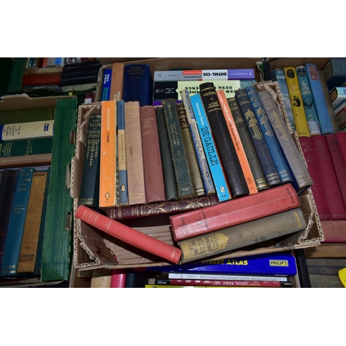 503 - BOOKS, seven boxes containing approximately 240 miscellaneous titles in hardback and paperback forma... 