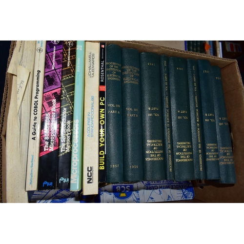 505 - BOOKS, seven boxes containing approximately 250-260 titles in hardback and paperback formats, subjec... 