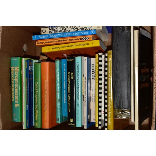 508 - BOOKS, five boxes of books containing 120-130 titles in hardback and paperback formats and one box c... 