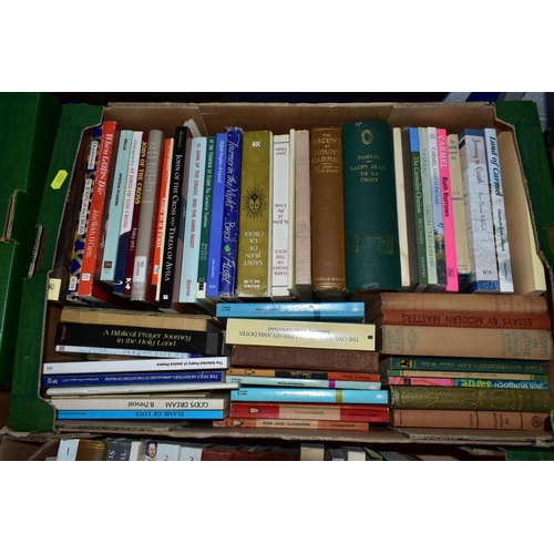 509 - BOOKS, six boxes containing approximately 200 - 210 titles in hardback and paperback format, subject... 