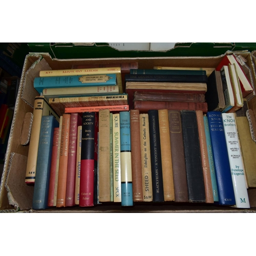 509 - BOOKS, six boxes containing approximately 200 - 210 titles in hardback and paperback format, subject... 