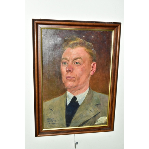 420 - ERNEST IBBETSON (1877-1959) A HEAD AND SHOULDERS PORTRAIT OF A MALE FIGURE, signed and dated 1944 bo... 