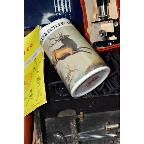 435 - A BOX OF ELECTRICAL AND MISCELLANEOUS ITEMS, to include a vintage Pifco Infra-Red and Radiant Heat l... 