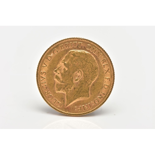 65 - A HALF SOVEREIGN COIN, George V to the obverse, George and the Dragon to reverse dated 1911, approxi... 