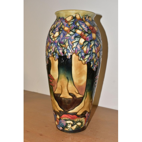 302 - A MOORCROFT KNIGHTWOOD PATTERN VASE, designed by Rachel Bishop for the 1998 catalogue, impressed and... 