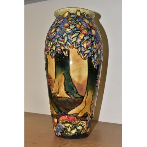 302 - A MOORCROFT KNIGHTWOOD PATTERN VASE, designed by Rachel Bishop for the 1998 catalogue, impressed and... 