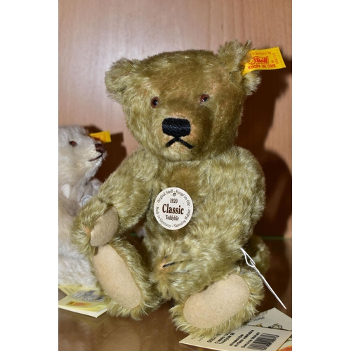 304 - TWO STIEFF BEARS WITH ORIGINAL TAGS AND LABELS, the larger bear is from the Classic series '1920 Cla... 