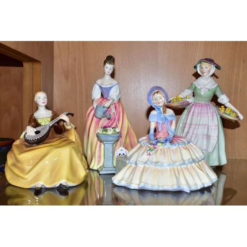 305 - FOUR ROYAL DOULTON FIGURINES, comprising 'Alexandre'  stamped and marked to base HN3286, height 21cm... 