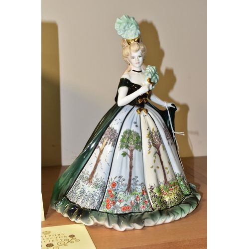 315 - A BOXED COALPORT THE MILLENNIUM BALL LIMITED EDITION 'FOUR SEASONS' FIGURINE, one of a collection of... 