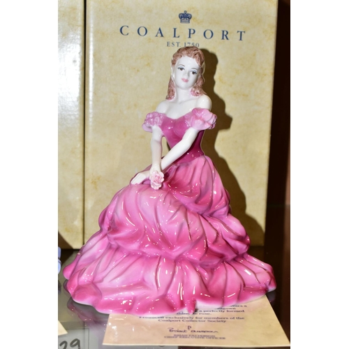 331 - THREE BOXED COALPORT 'THE COLLINGWOOD COLLECTION' FIGURINES, each with certificate, produced exclusi... 