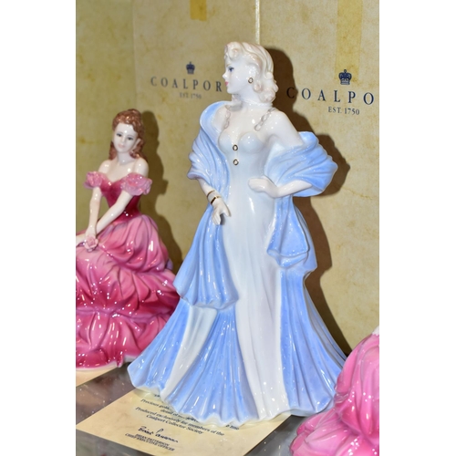 331 - THREE BOXED COALPORT 'THE COLLINGWOOD COLLECTION' FIGURINES, each with certificate, produced exclusi... 