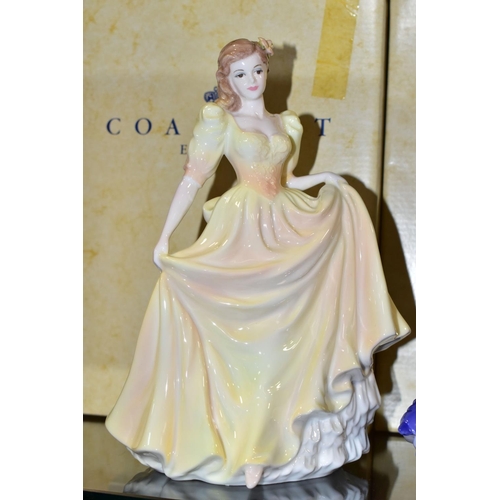 338 - FIVE BOXED COALPORT LADIES OF FASHION FIGURINES, comprising Anne 1997 Lady of Fashion with certifica... 