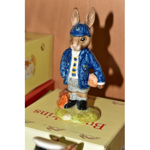 346 - FIFTEEN ROYAL DOULTON BUNNYKINS FIGURES, comprising Mr Bunnybeat DB16, a boxed Santa Bunnykins 'Happ... 