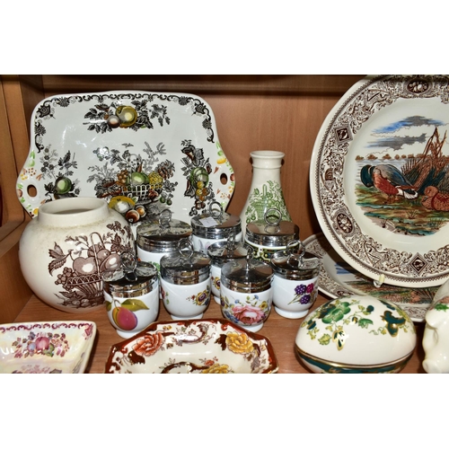 348 - A GROUP OF MASON'S AND ROYAL WORCESTER CERAMICS, Mason's pieces comprising a piggy bank with Christm... 