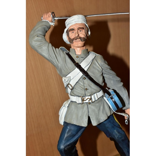 353 - A LARGE STADDEN COLLECTION MILITARY FIGURE, of an Officer of the 7th Hussars in 1858, the hand paint... 