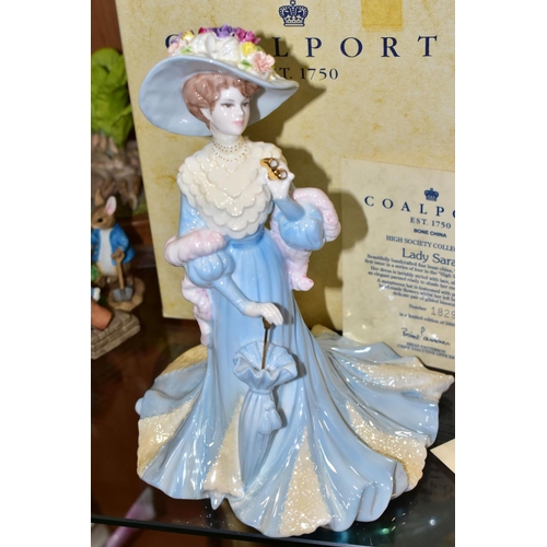 355 - THREE BOXED COALPORT 'HIGH SOCIETY COLLECTION' LIMITED EDITION FIGURINES, each with certificate, com... 