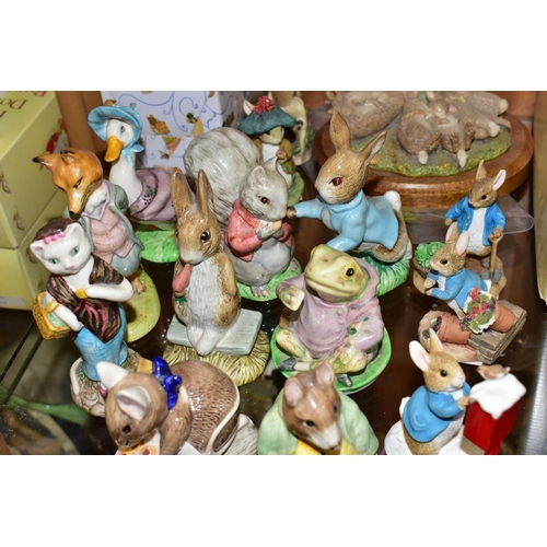 356 - A GROUP OF BESWICK AND OTHER BEATRIX POTTER FIGURES, comprising Beswick: Amiable Guinea-Pig style tw... 