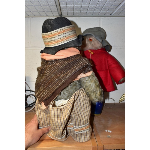 359 - PADDINGTON BEAR AND AUNT LUCY, handmade in Yorkshire by Gabrielle Designs, height 46cm (2) (Conditio... 