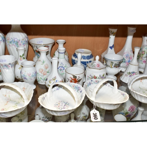 360 - A LARGE QUANTITY OF ASSORTED WEDGWOOD, COALPORT AND ROYAL WORCESTER GIFTWARE, comprising Wedgwood 'A... 