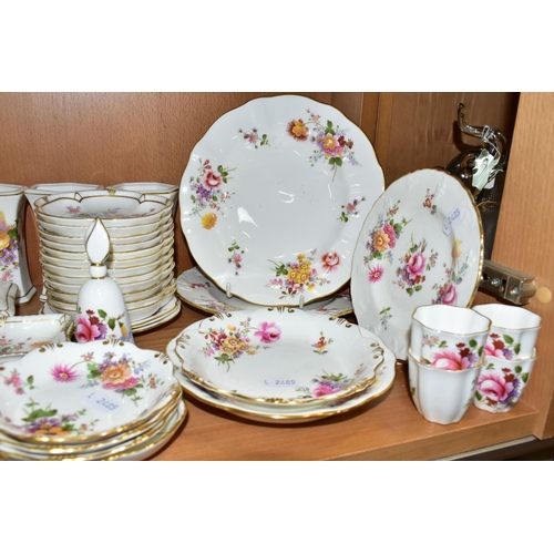 370 - A QUANTITY OF ROYAL CROWN DERBY 'DERBY POSIES' PATTERN GIFT WARE, comprising jugs, preserve pots, pi... 