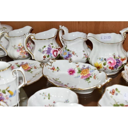 370 - A QUANTITY OF ROYAL CROWN DERBY 'DERBY POSIES' PATTERN GIFT WARE, comprising jugs, preserve pots, pi... 