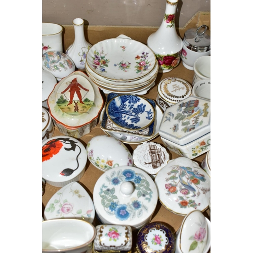 371 - TWO BOXES OF CERAMICS, including eight Royal Worcester egg coddlers, patterns include 'Bournemouth',... 